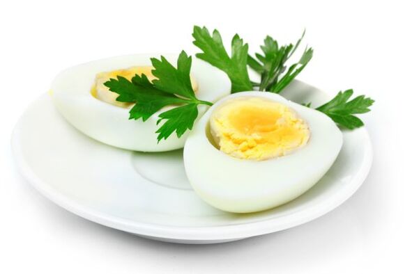 gekochtes Ei zur Gewichtsreduktion pro Woche um 7 kg